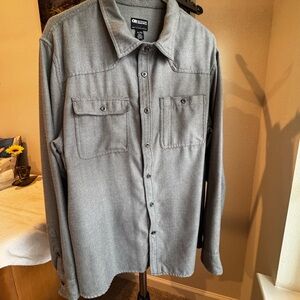 Gray Button-Up Shirt